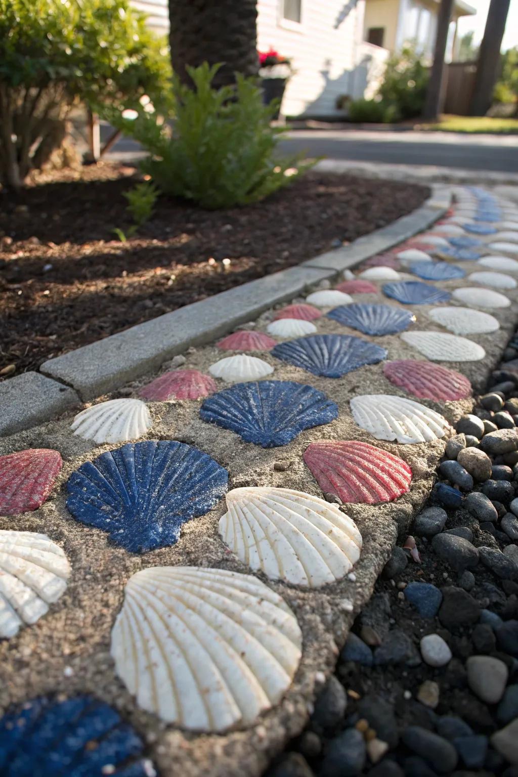 Transform your driveway into a coastal masterpiece with the rustic charm of crushed shells.