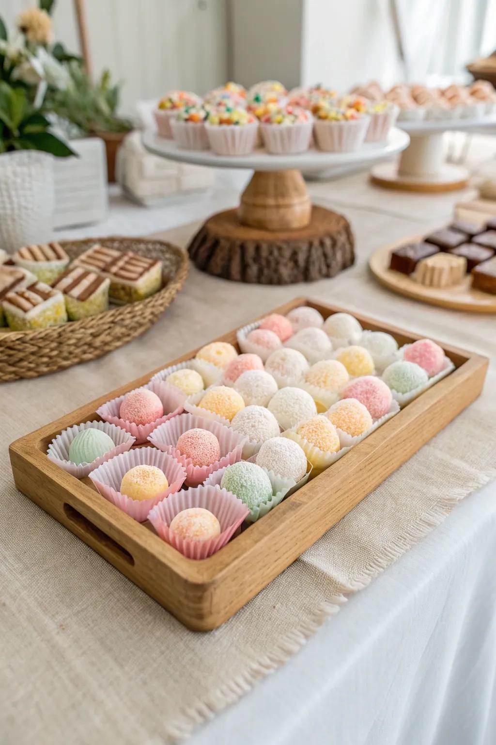 Elevate your candy displays with minimalist elegance and a touch of boho charm.