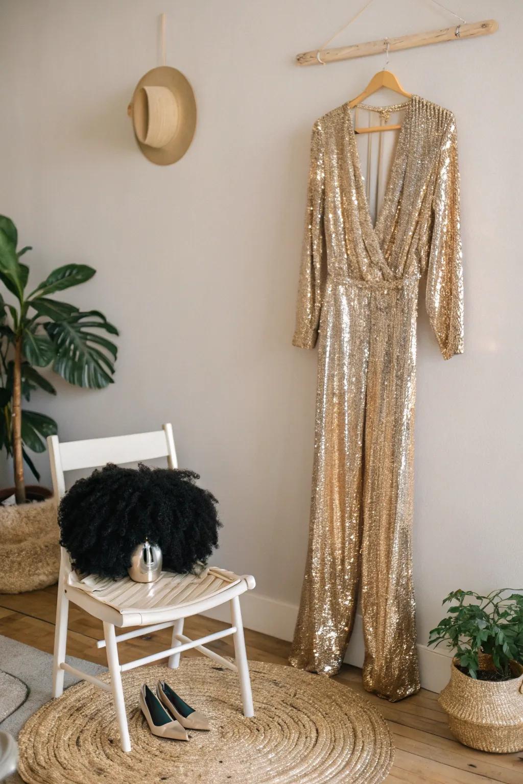 Shine bright and dance the night away in your Funky Disco Diva look!