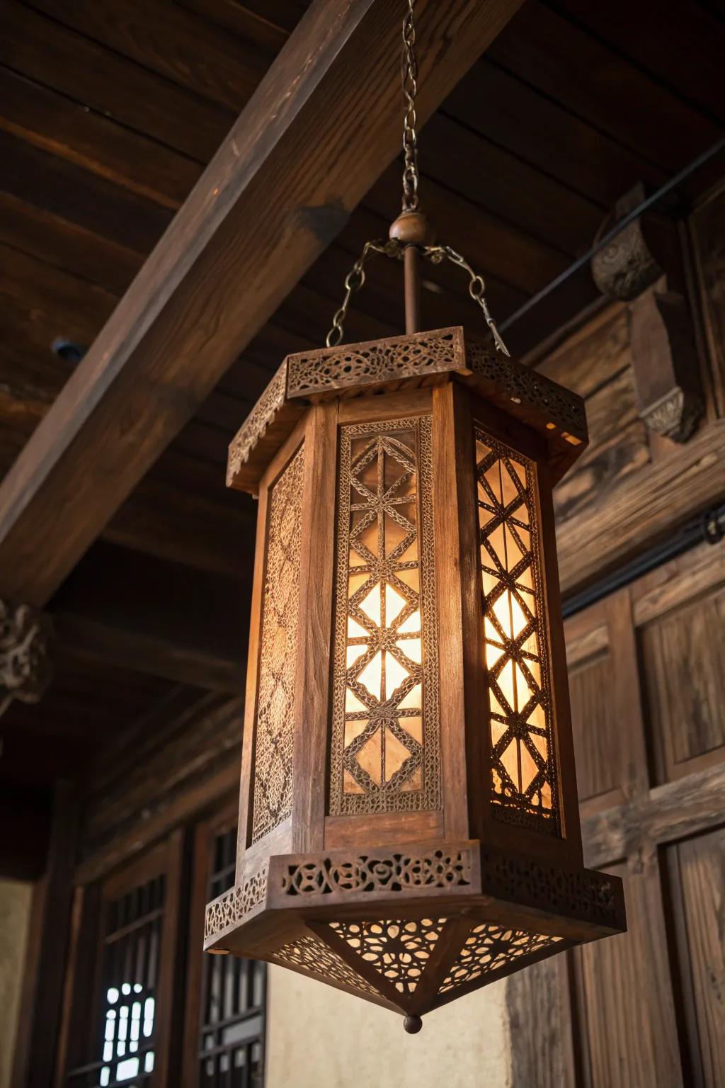 Illuminate your holidays with handcrafted cedar lanterns.