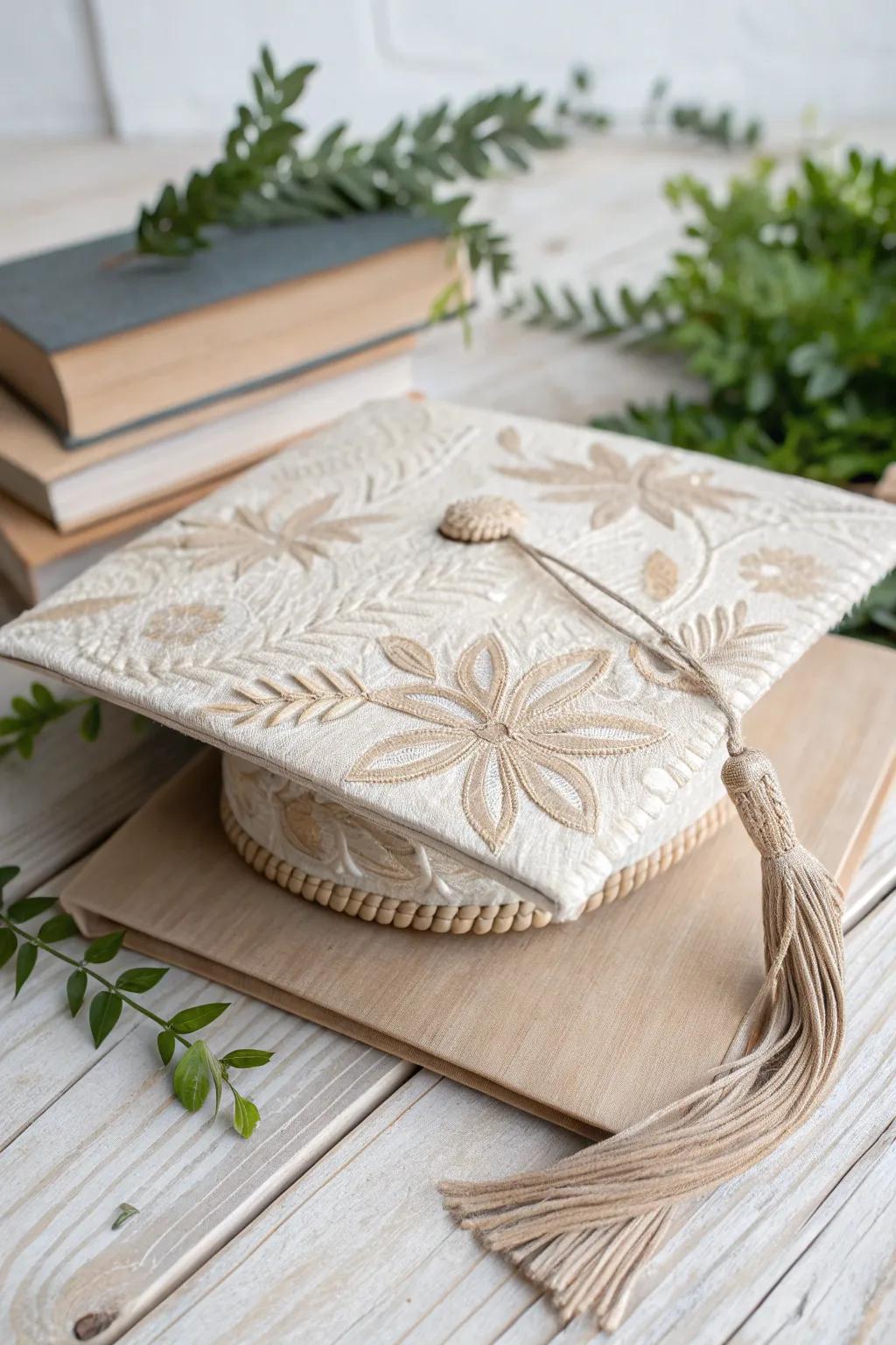 Celebrate your achievement with an eco-chic graduation cap, where sustainability meets style.