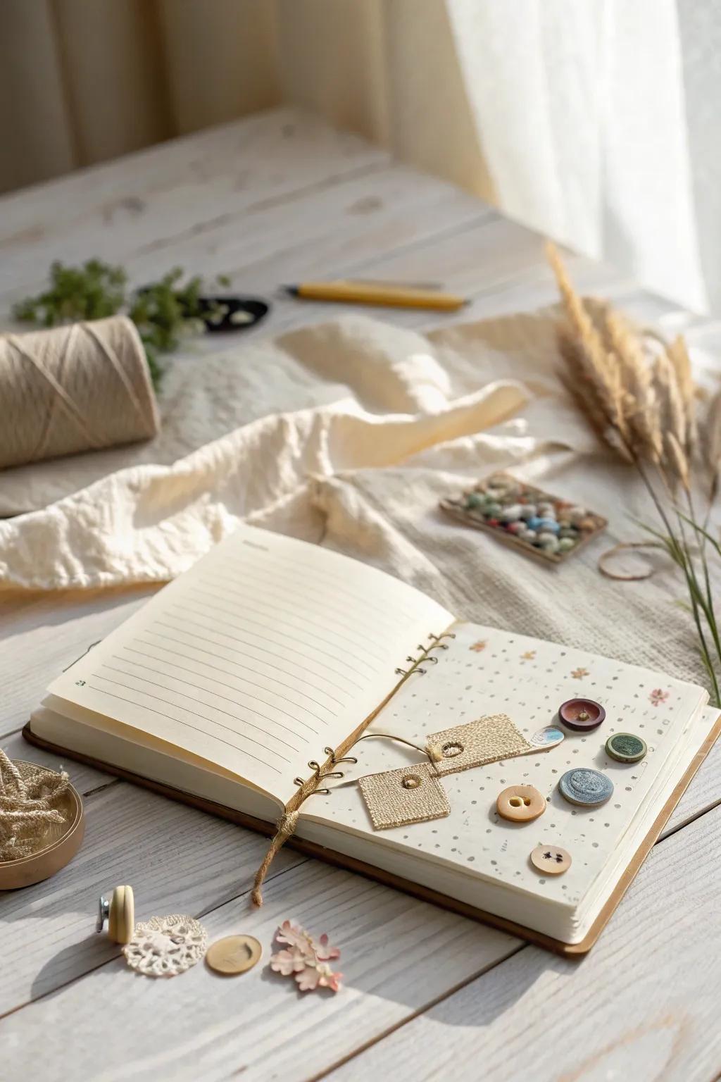 Transform everyday treasures into art with found objects in your journal.