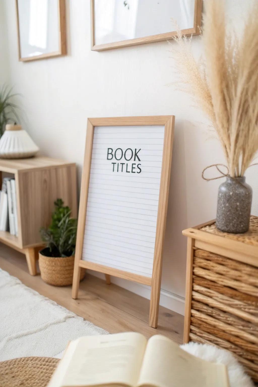Curate your reading list with style and simplicity. 📚✨ #BookList #MinimalistLiving