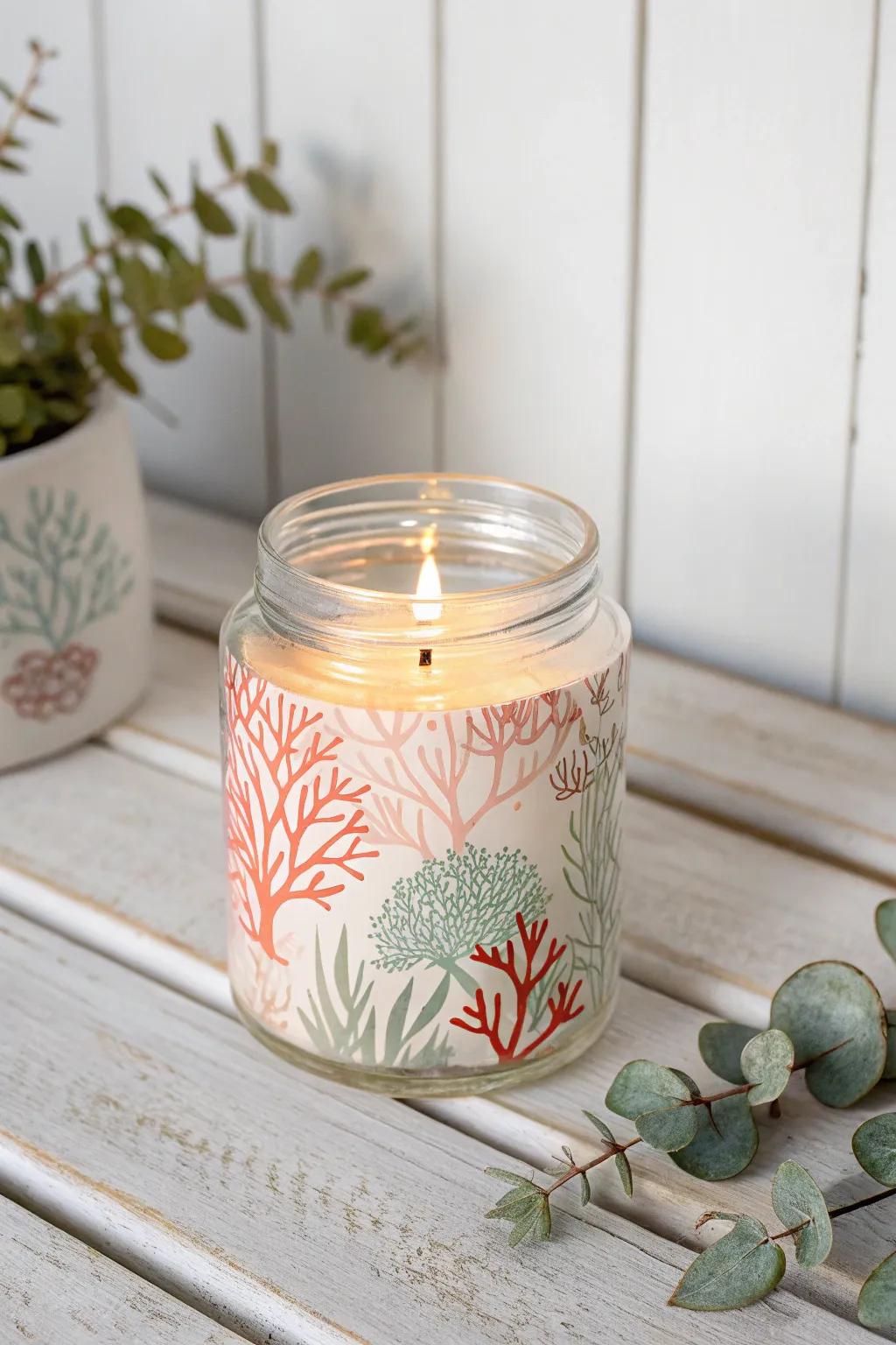 Illuminate your space with the enchanting glow of reef-themed candle holders, where simplicity meets the magic of the ocean.