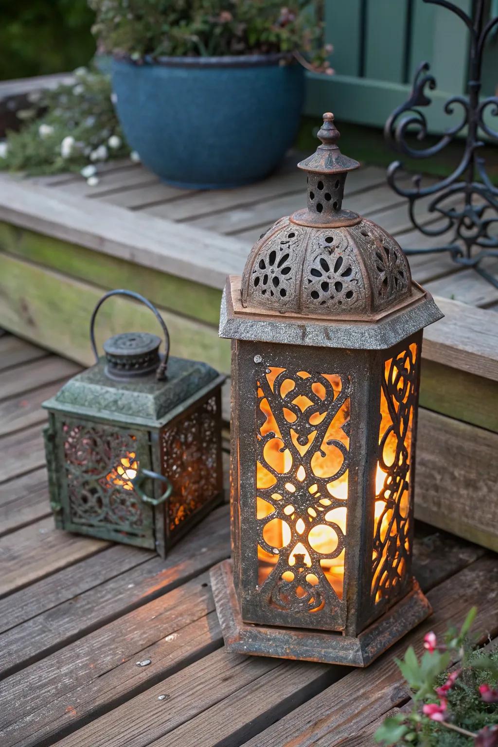 Illuminate your deck with vintage charm—discover the beauty of antique finds.