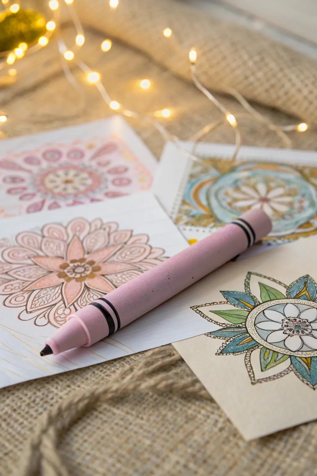 Unleash hidden designs with the art of reverse coloring – simplicity meets creativity.