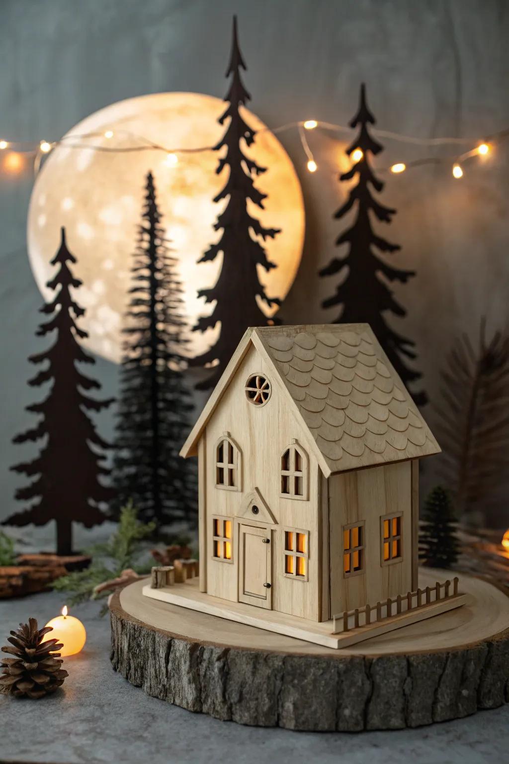 Create your own enchanted forest with this DIY Halloween village display, where simplicity meets magic.