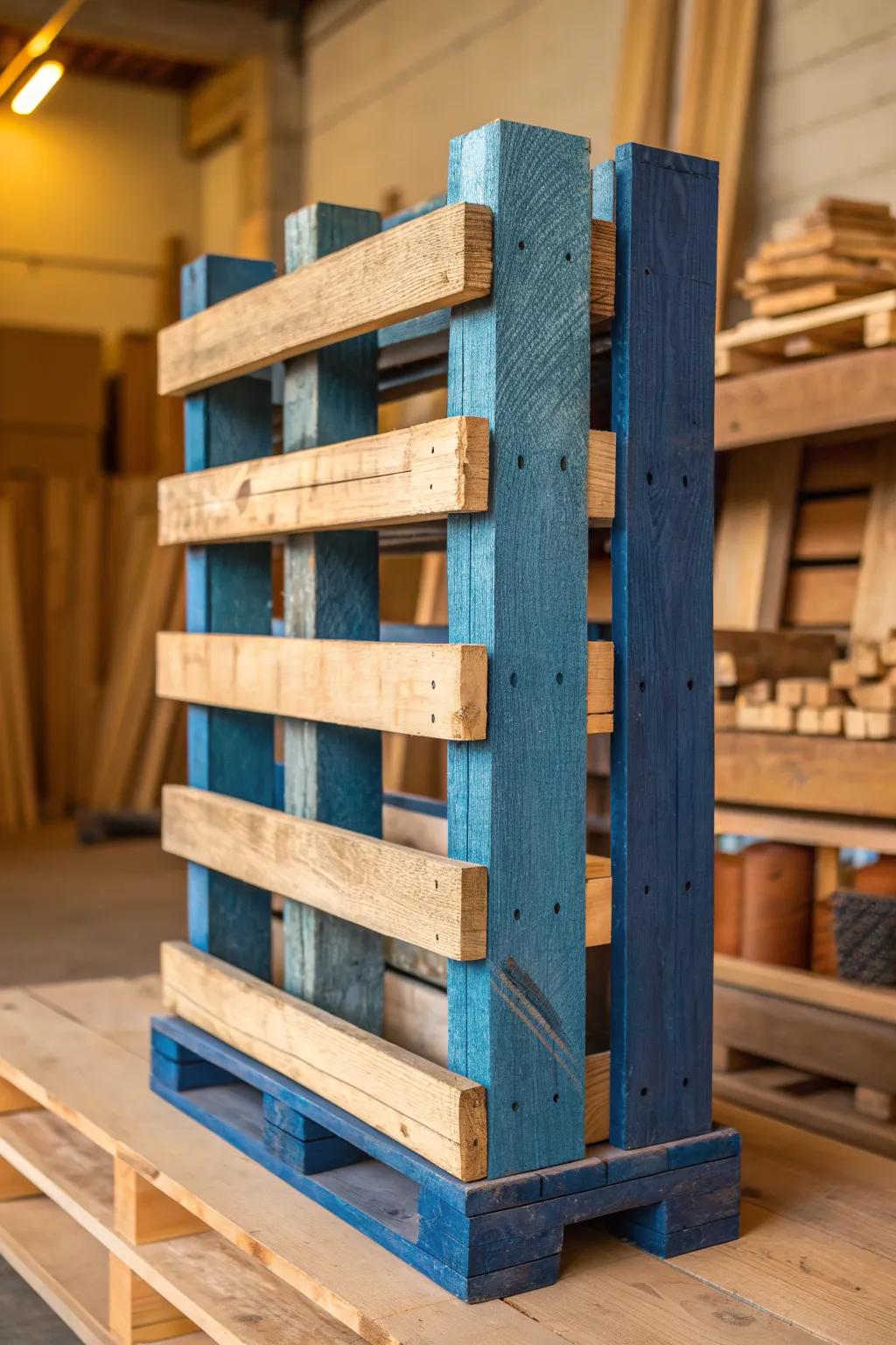 Transform your space with a bold and functional DIY lumber rack, perfect for the craftsman at heart.