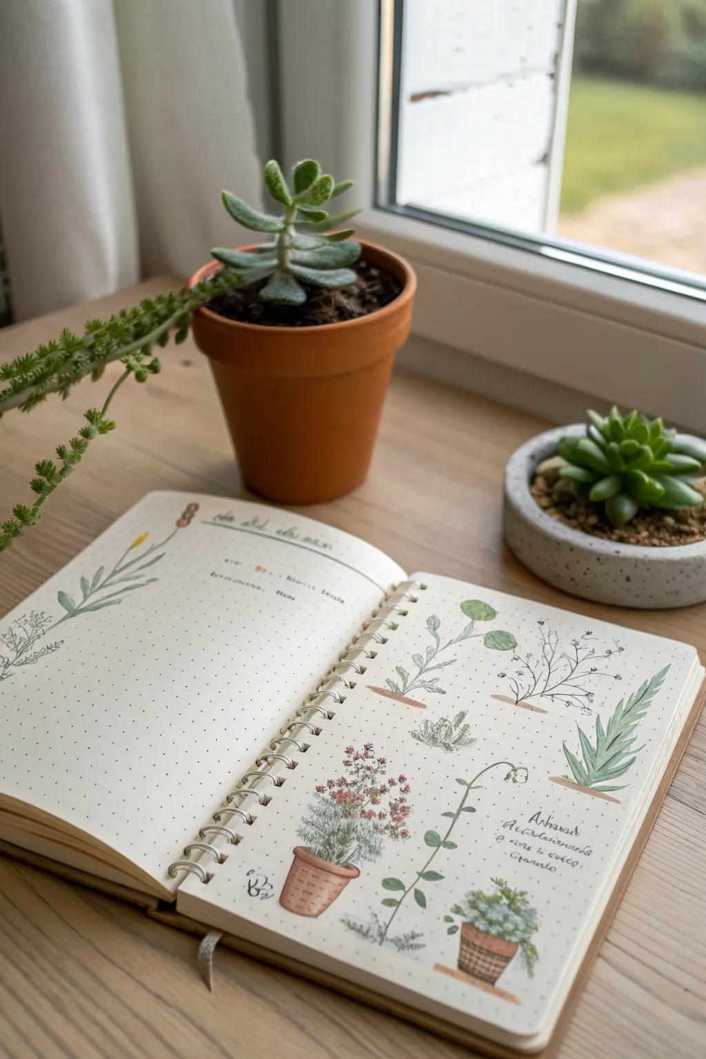 Unleash your inner botanist with this elegant garden planner, perfect for crafting your dream green space.