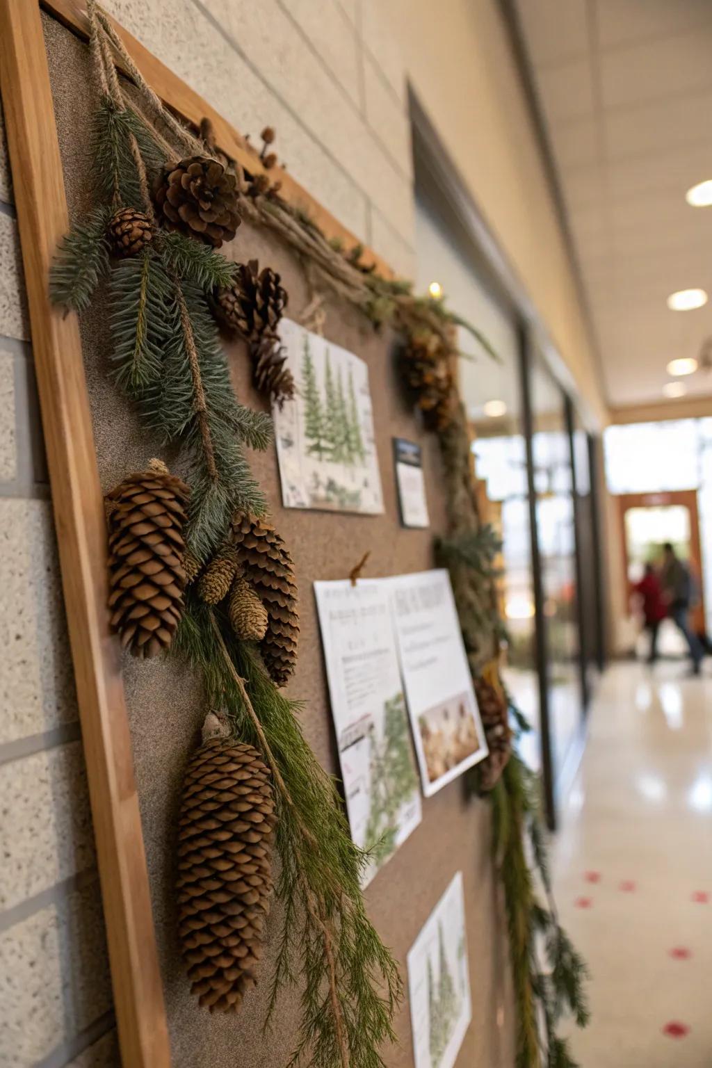 Nature-inspired decor brings a fresh, organic feel to your board.