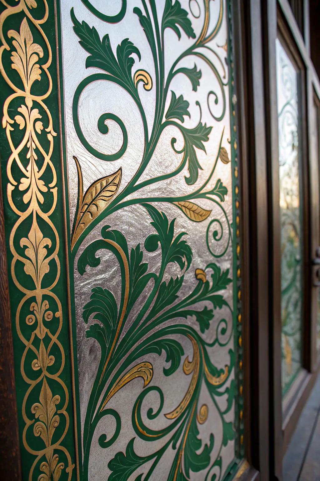 Transform your space with the timeless elegance of etched glass panels.