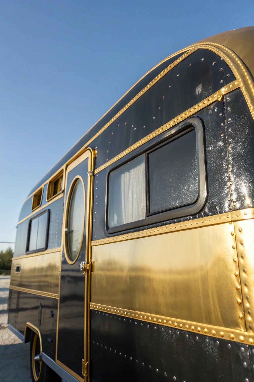 Elevate your adventure with a touch of glamour: Metallic finishes that shine.