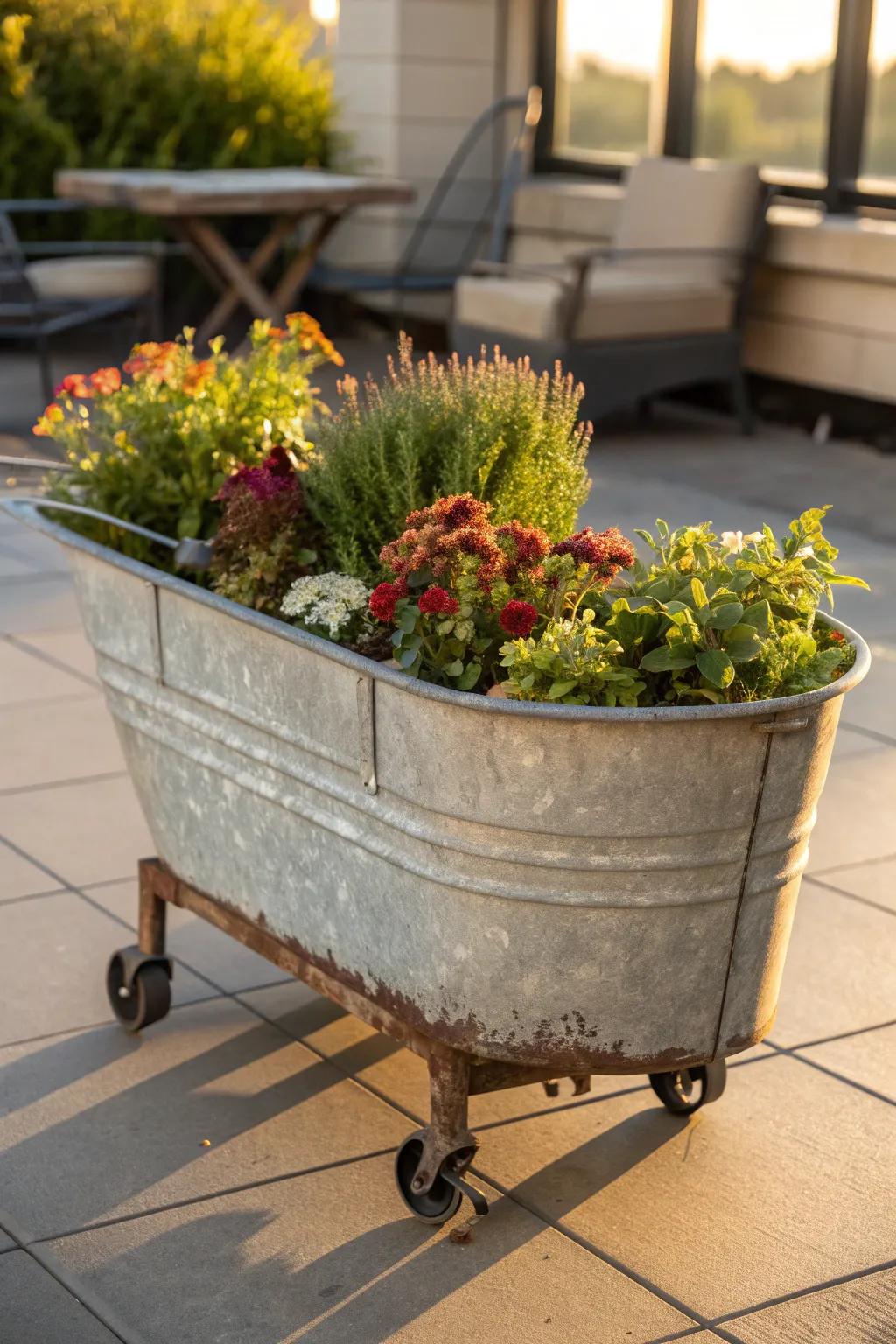 Transform your patio with a portable garden that moves with the sun.
