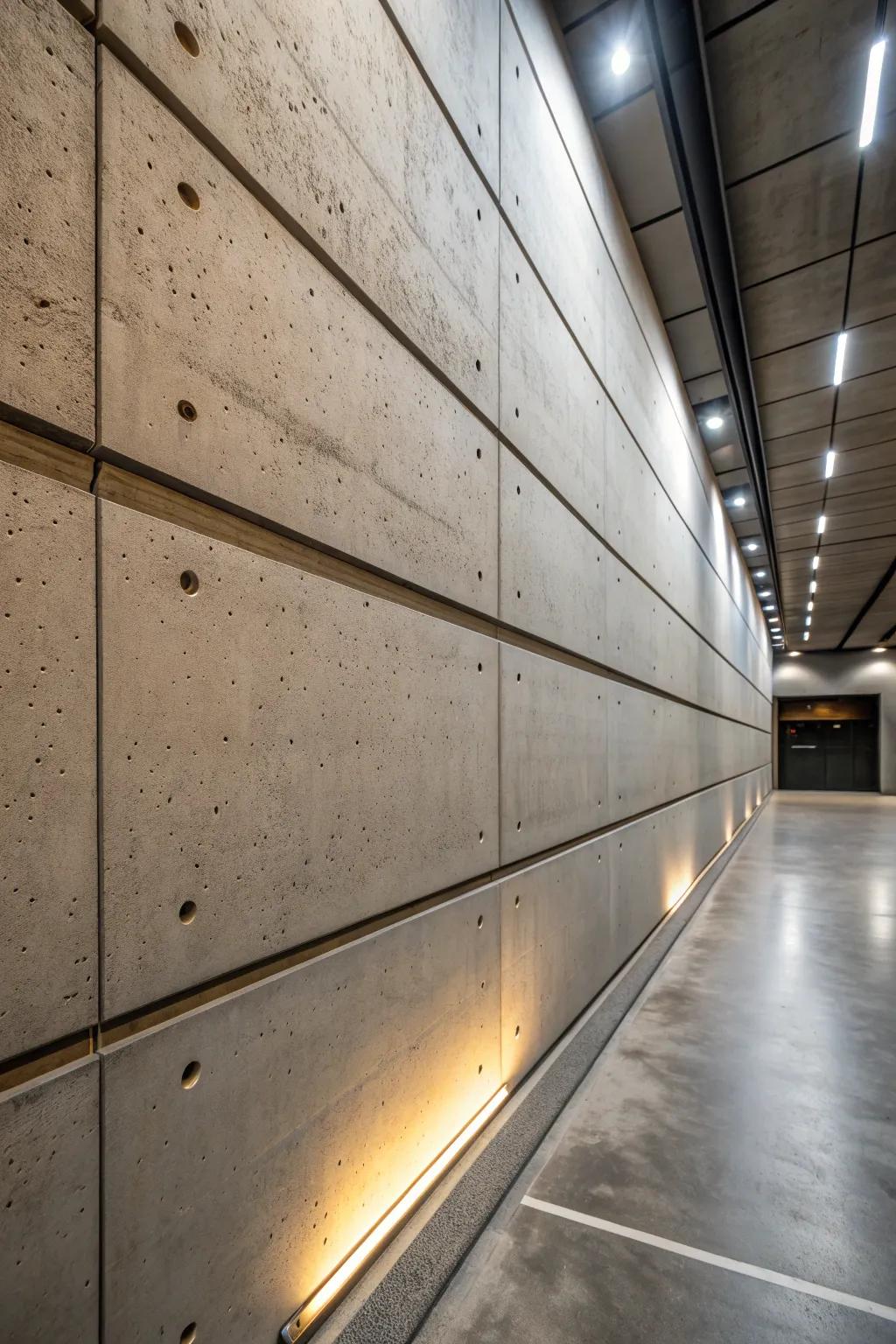 Elevate your garage with the sleek allure of concrete siding—where strength meets style.