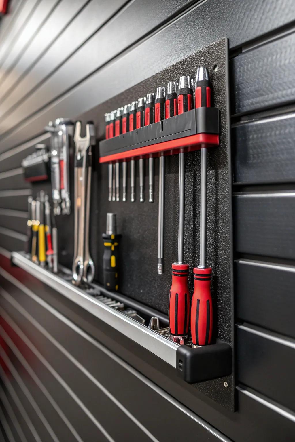 Transform your workspace with a magnetic tool bar; the ultimate solution for quick and efficient repairs.