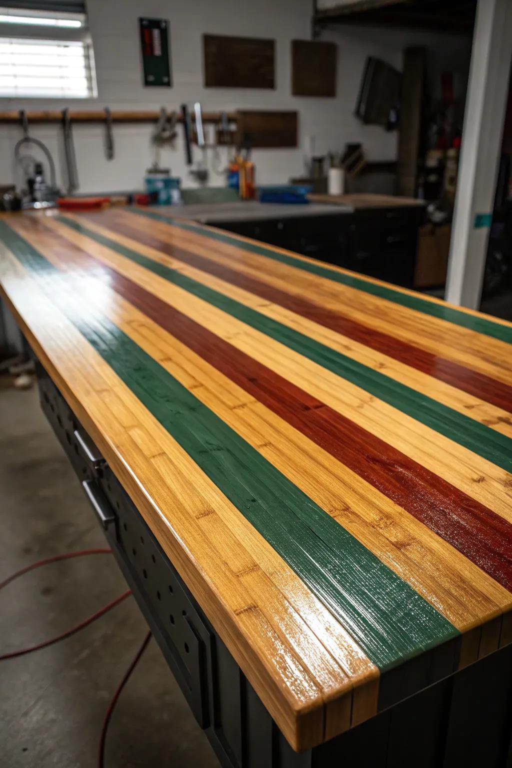 Craftsmanship meets sustainability: Discover the strength and beauty of a bamboo workbench.