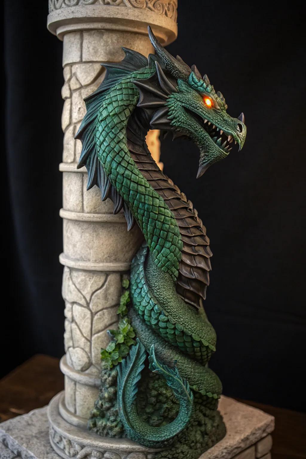 Guardians of the Shelf: Unleash the magic with 3D-printed fantasy art.