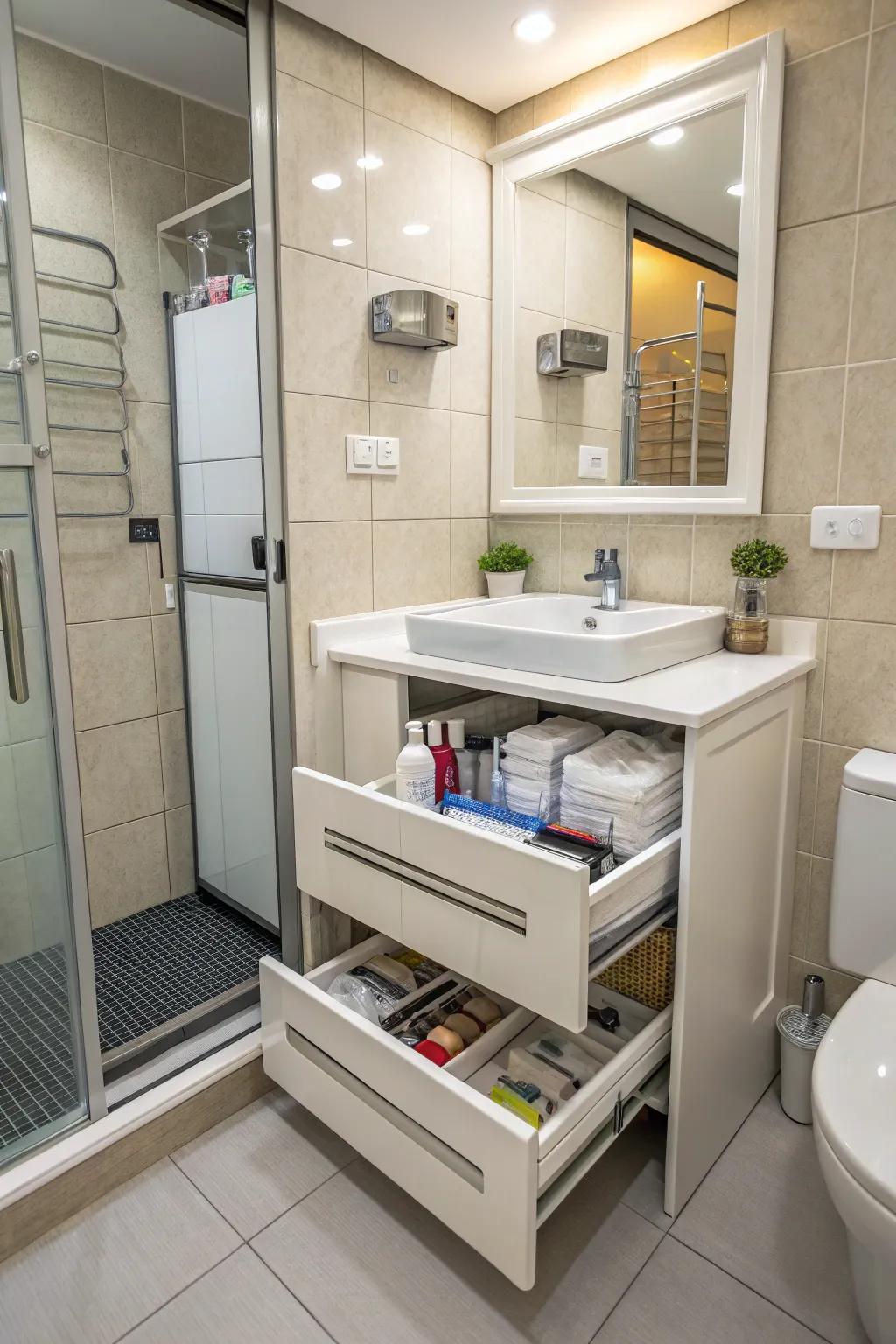 Storage solutions that are both accessible and elegant.