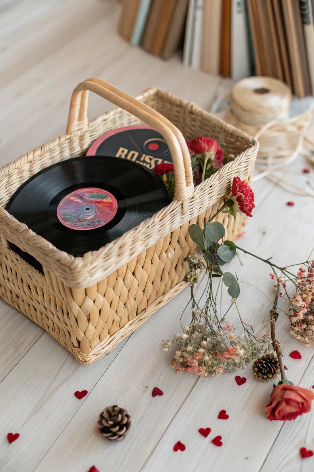 Celebrate your musical bond with a personalized Valentine's Day basket for him.