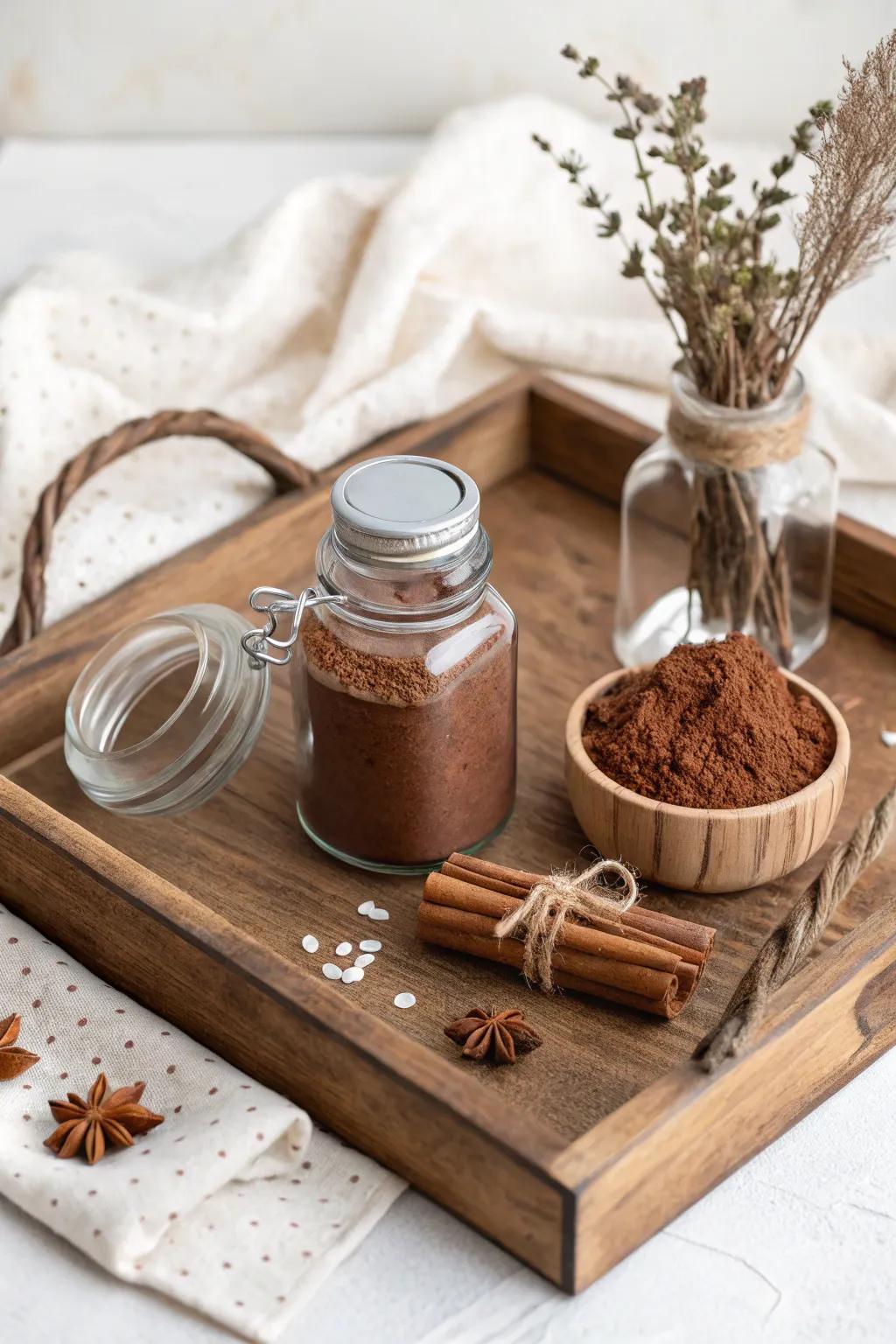 Add a dash of spice to your hot chocolate experience with this elegantly crafted kit!