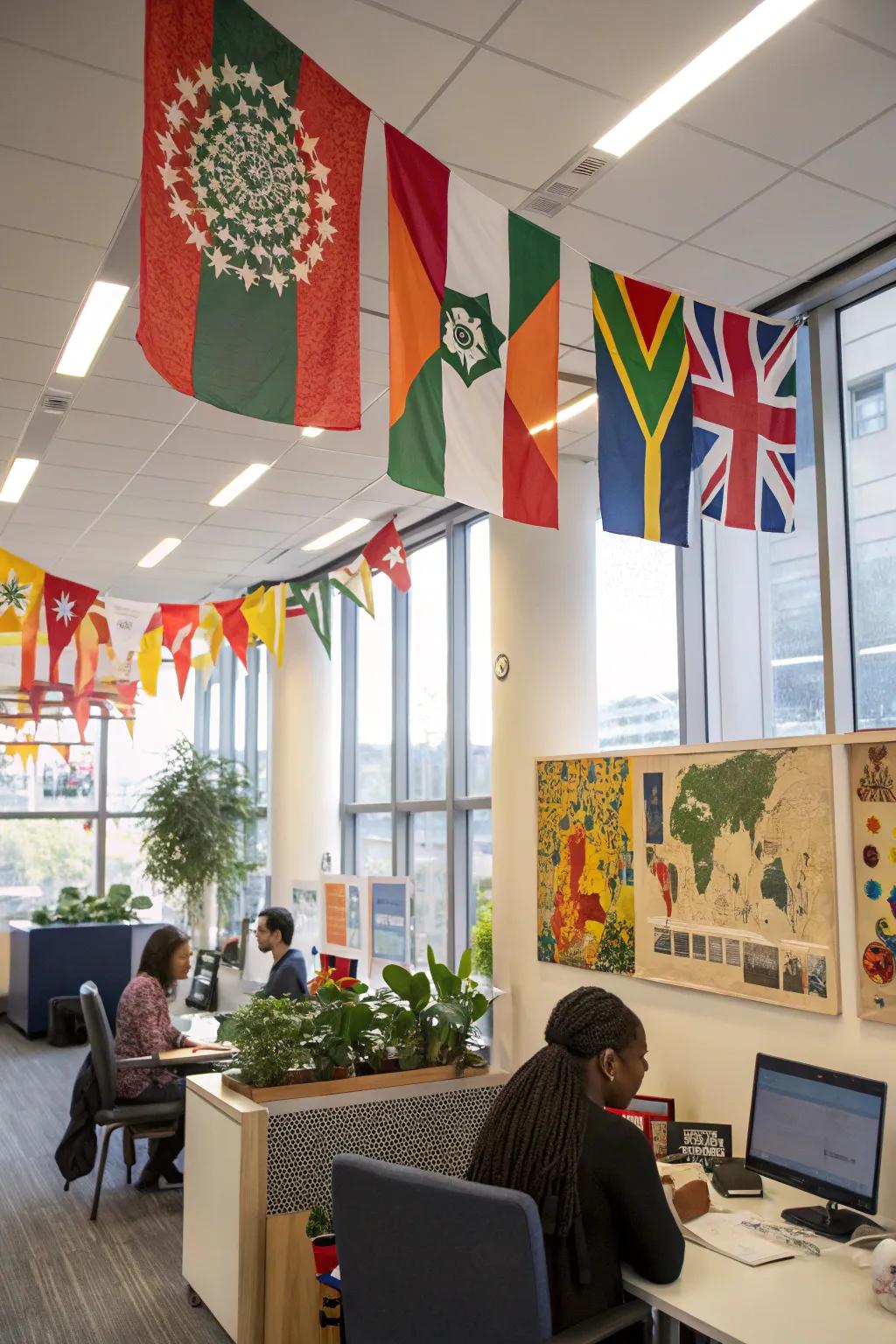 Cultural touches create a rich and inclusive space.