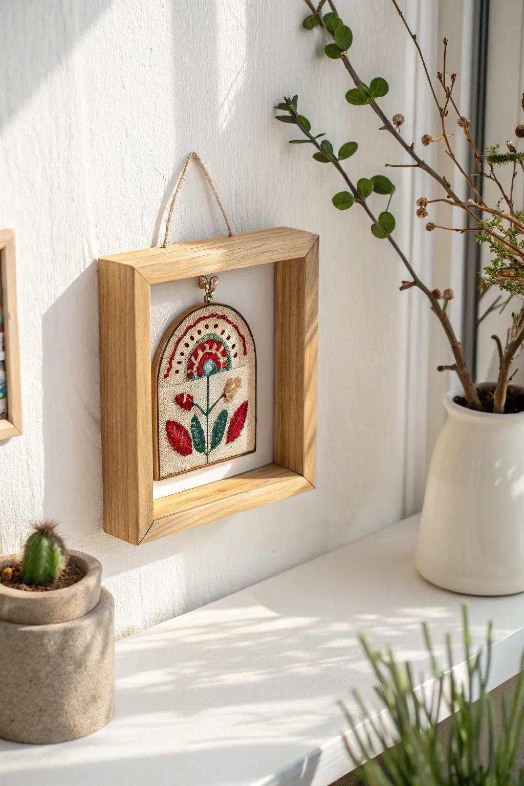 Elevate your patches into art with beautifully framed shadow boxes, perfect for a personalized gallery wall.