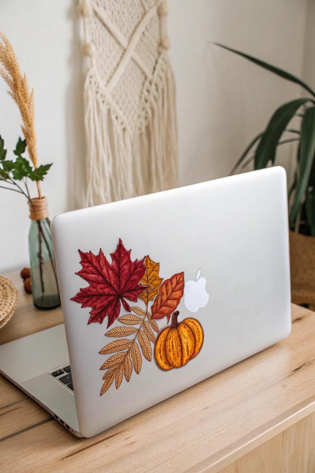 Elevate your tech with a touch of fall magic. 🍂✨ #SeasonalStyle #LaptopLove