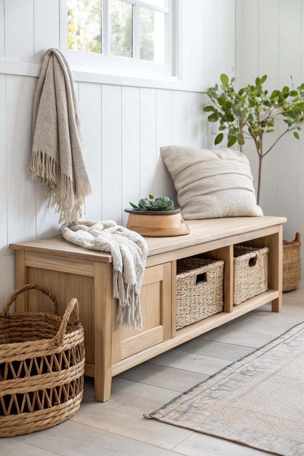 Transform your playroom with this chic DIY storage bench – where style meets functionality!