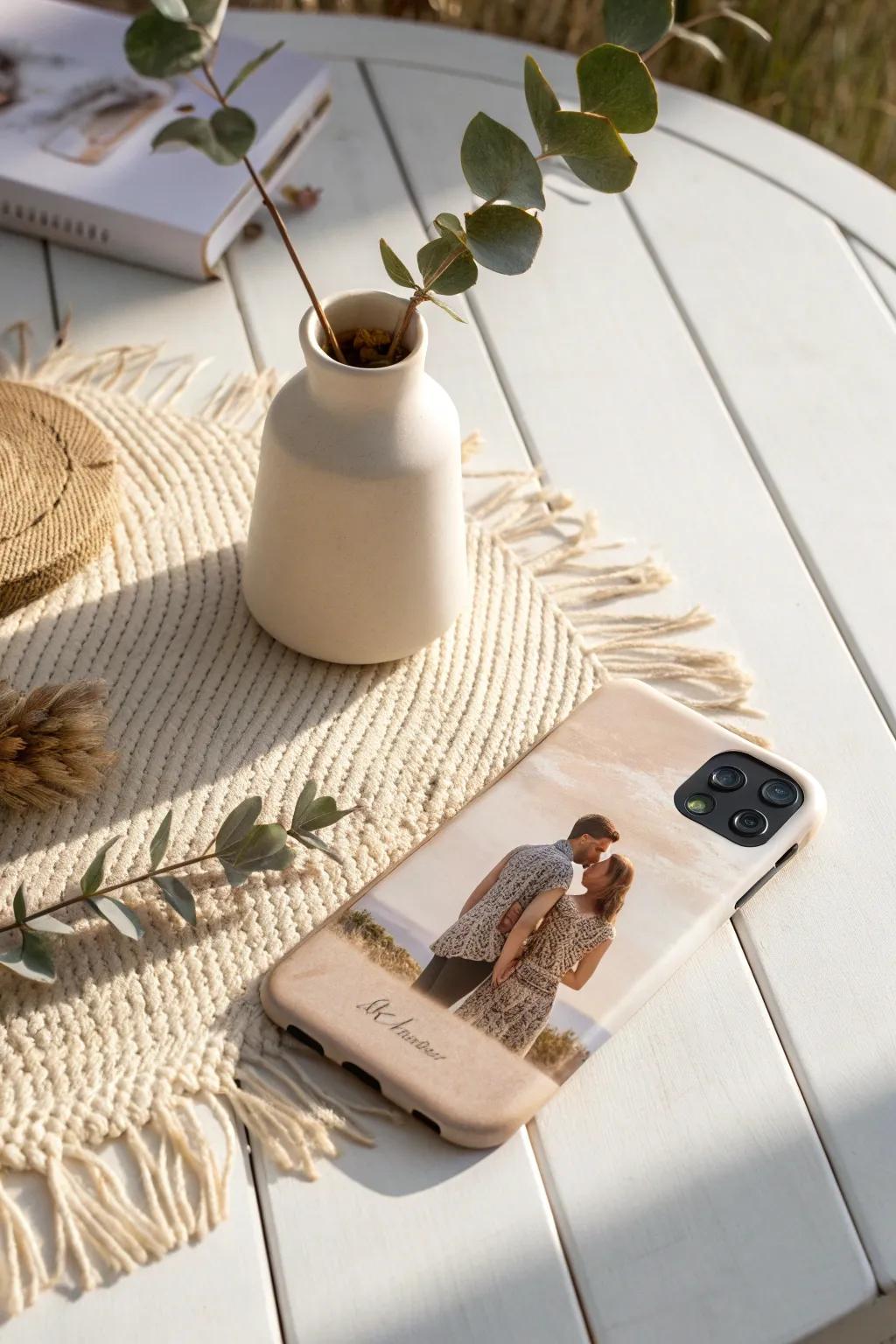 Create a personalized phone case that's both meaningful and stylish – a daily reminder of your bond.