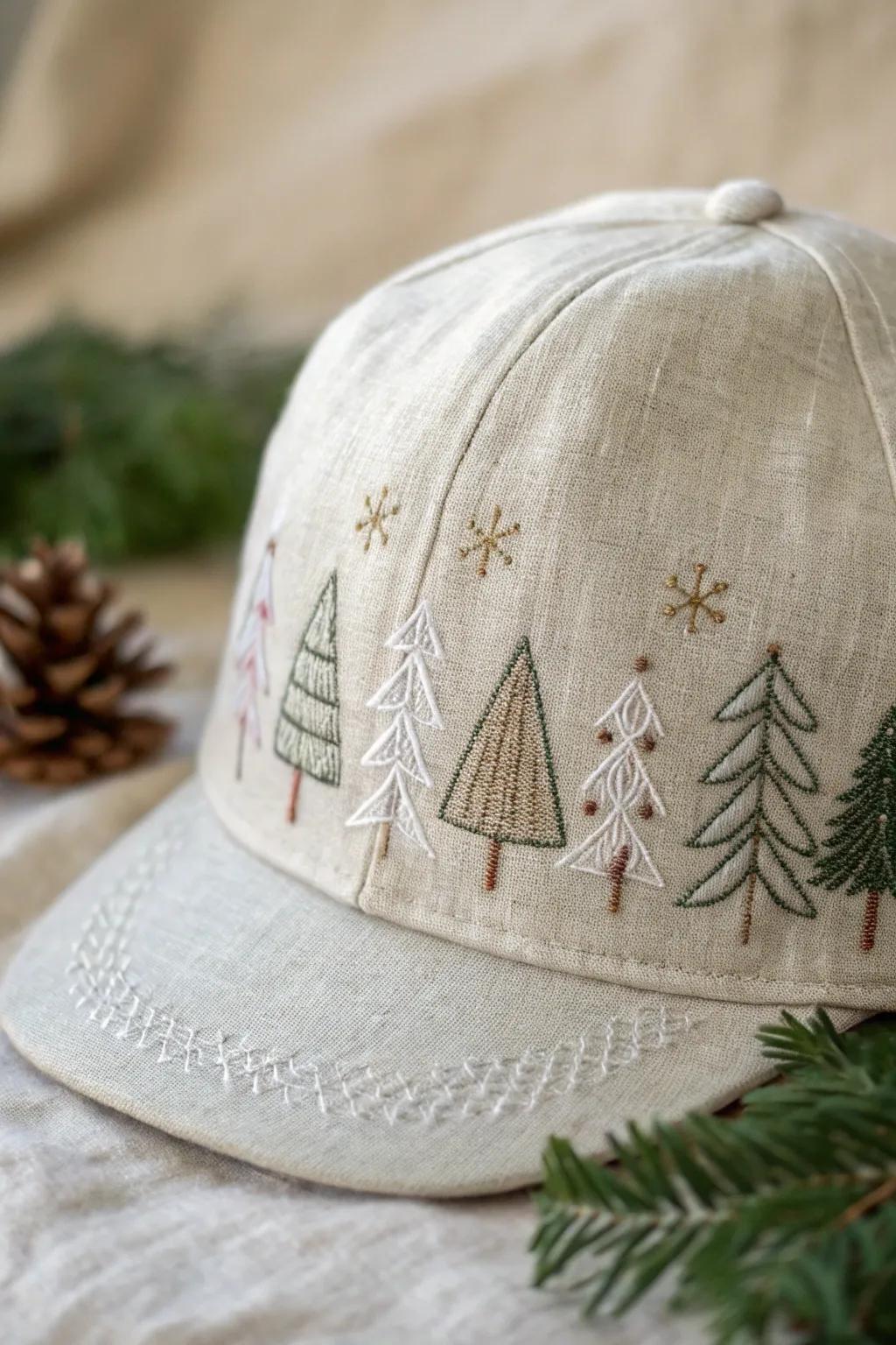 Embrace the holiday spirit with a touch of minimalist elegance. 🎄✨ #ScandinavianStyle #MinimalistEmbroidery