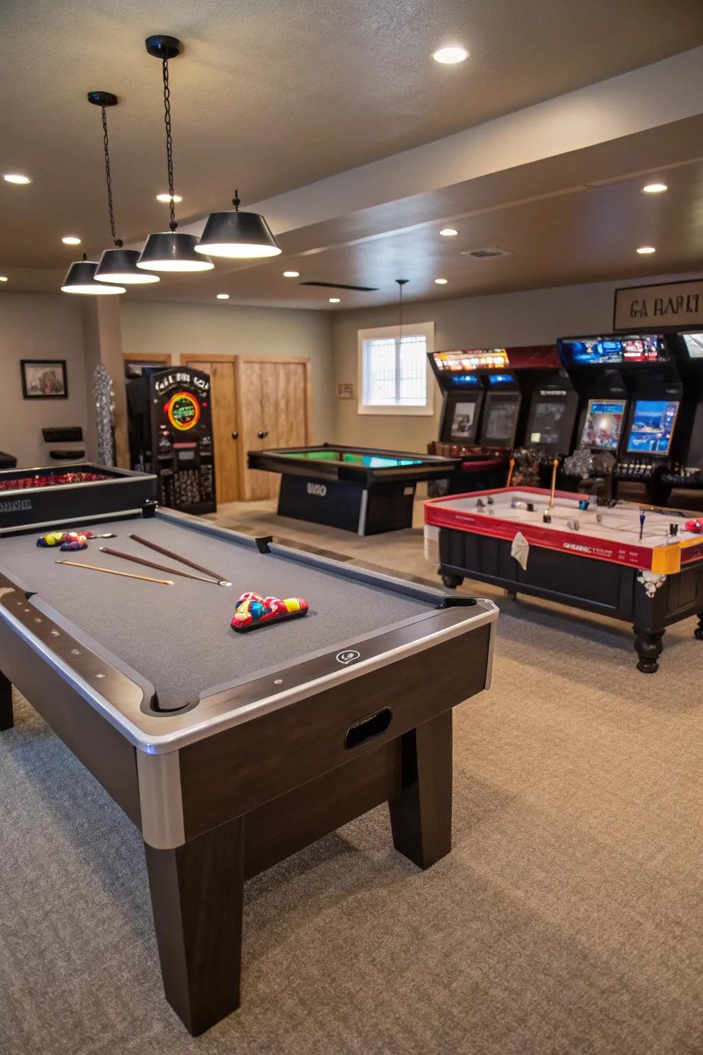 Custom game tables that blend functionality with luxury.