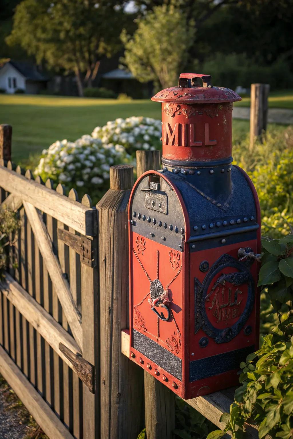 Transform tradition with a striking upcycled mailbox!