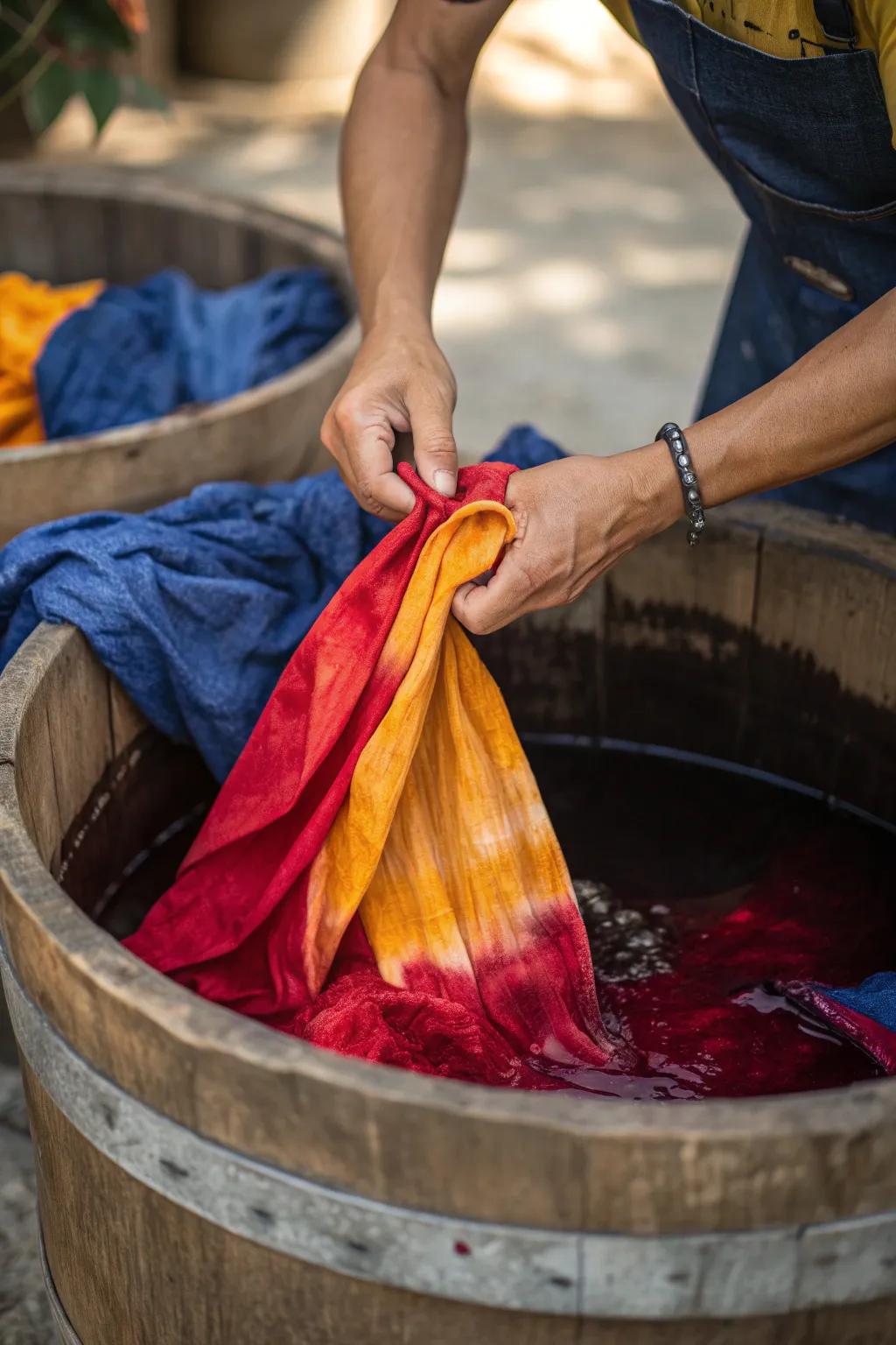 Unleash your creativity with bold and vibrant textile dyeing. Discover the art of natural hues!