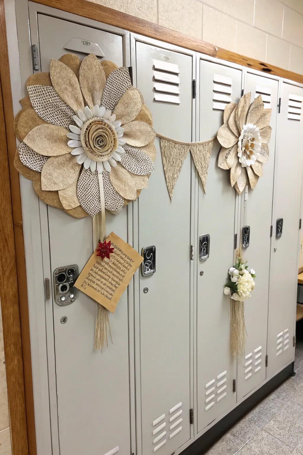 Transform your locker with eco-friendly elegance using recycled materials. 🌿✨ #SustainableStyle #LockerDecor