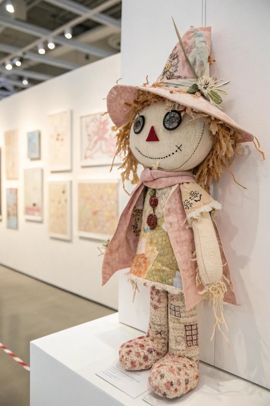 Discover the playful world of collaged characters, where fabric and paper tell enchanting stories. #ArtistryInCraft