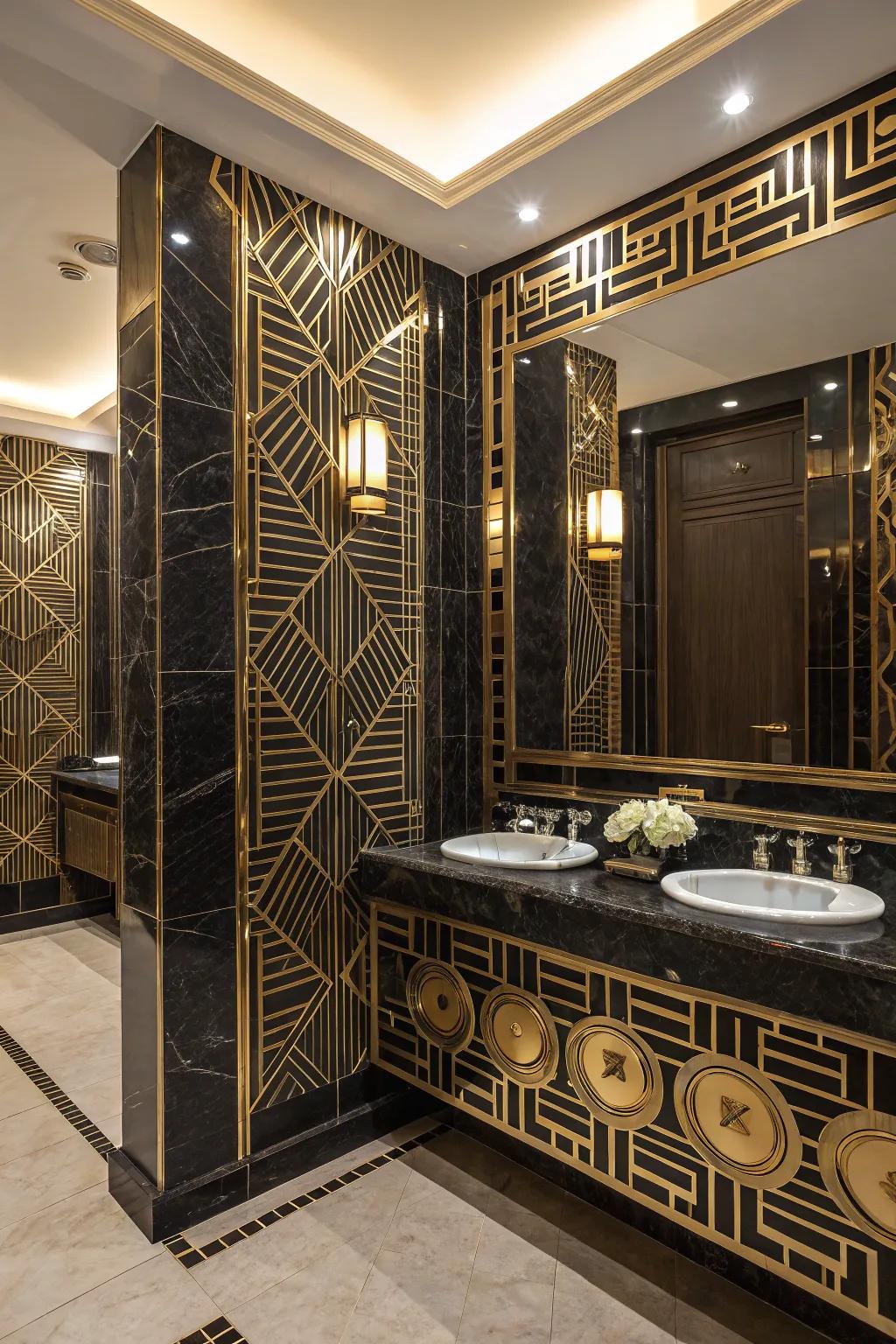 Art Deco influences add nostalgia and elegance to the design.