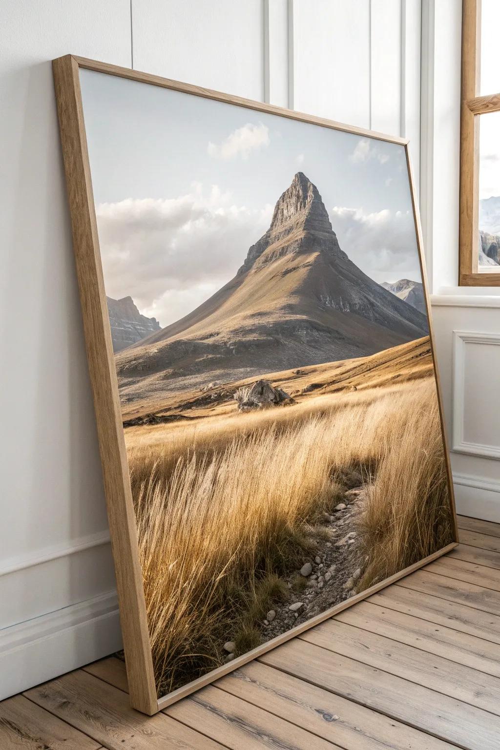 Embrace the energy of nature with dynamic brush strokes; a harmonious blend of Scandinavian simplicity and Boho charm.