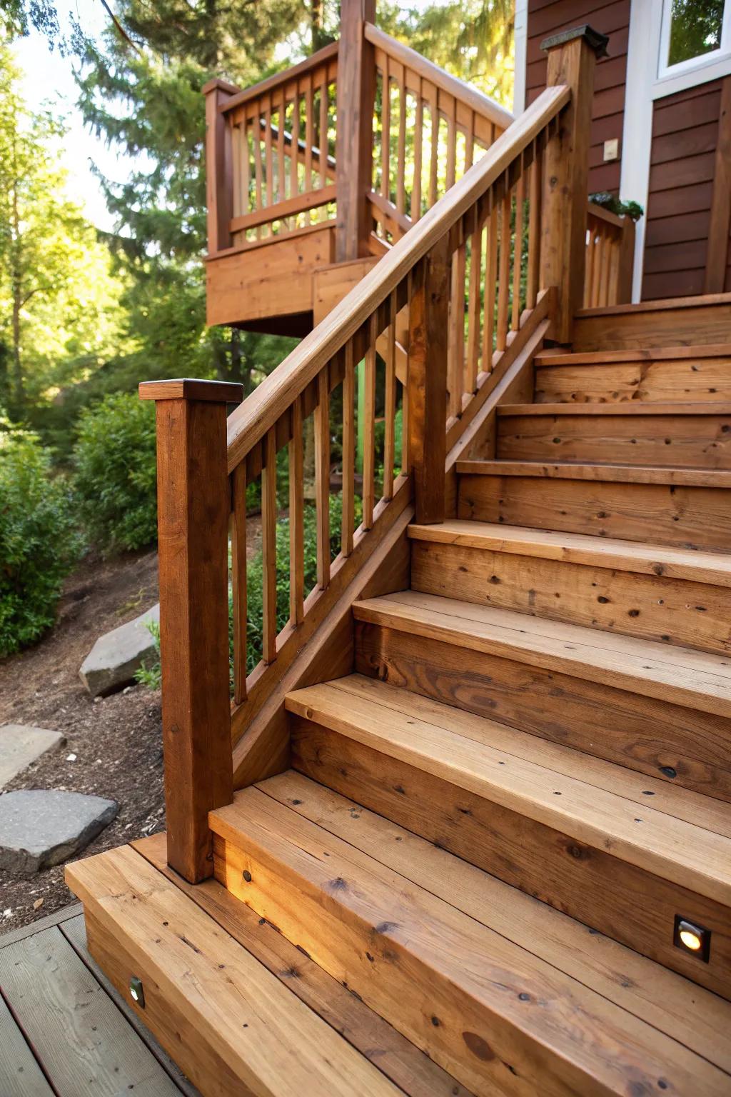 Elevate your space with eco-friendly elegance: Sustainable stairs that stand the test of time.