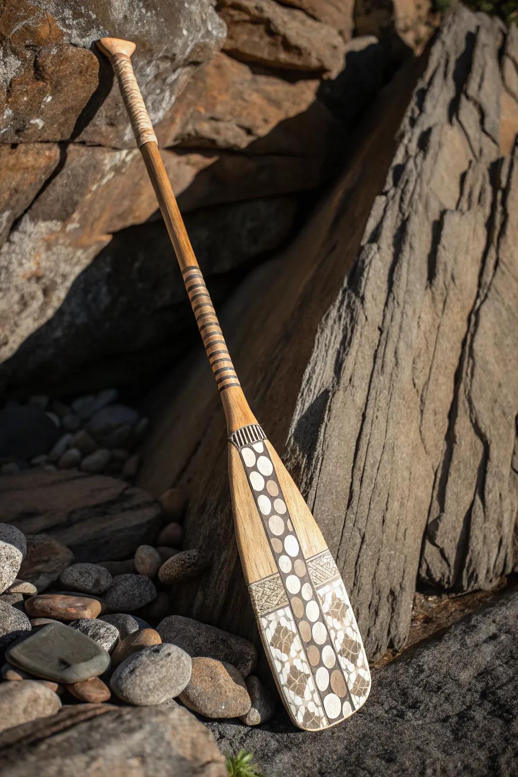 Embrace the Earth: A paddle design that brings nature’s textures to life.