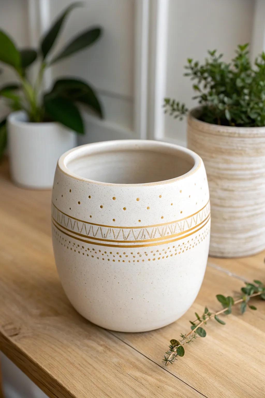 Elevate your decor with elegant gold accents—where simplicity meets luxury.