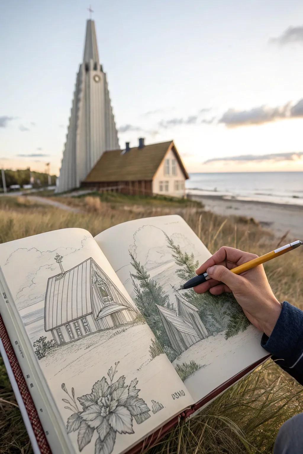 Architectural Dreams: Let your imagination sketch the perfect blend of future and tradition. #DreamDesign #SketchYourWorld