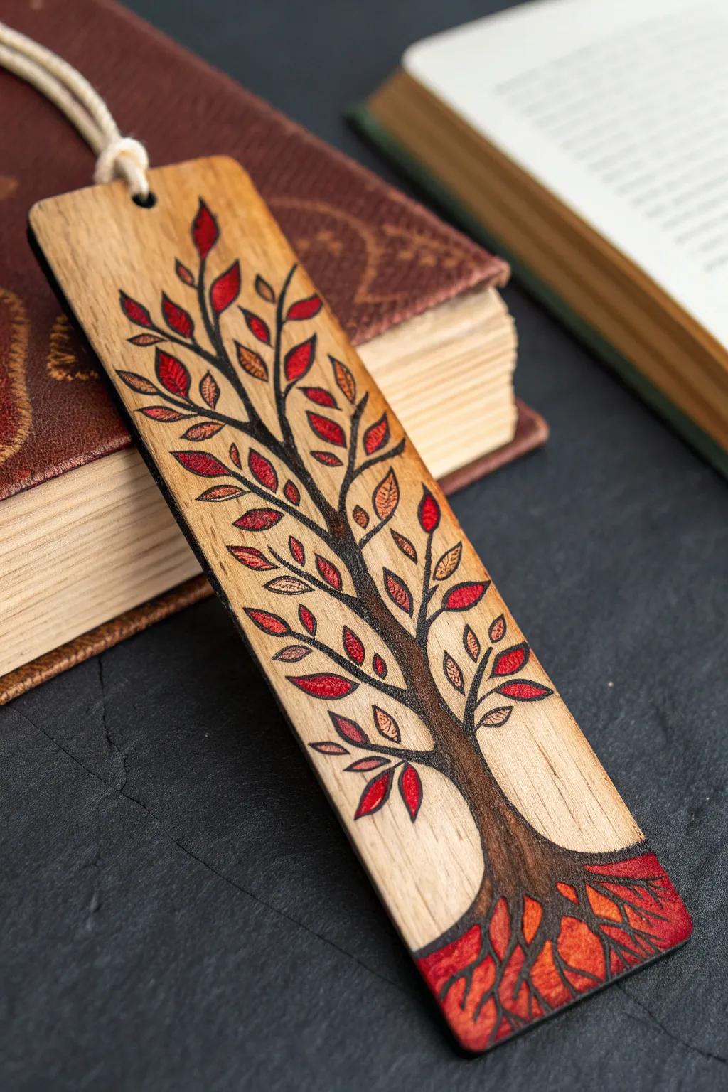 Elevate your reading experience with a handcrafted wooden bookmark, where artistry meets nature.