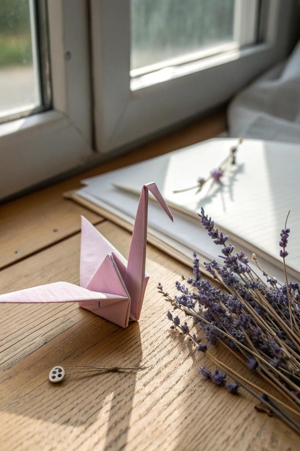 Elevate your style with the delicate charm of miniature origami!