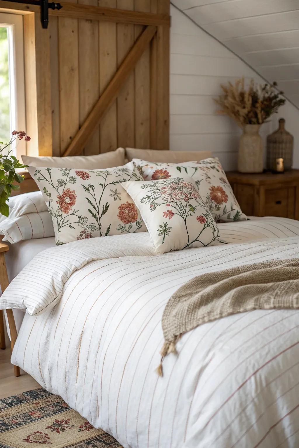 Embrace the art of pattern play with a touch of Scandinavian simplicity and boho charm.