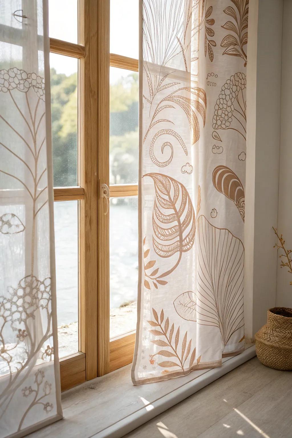 Transform your space with custom screen-printed window designs that blend privacy with artistic elegance.