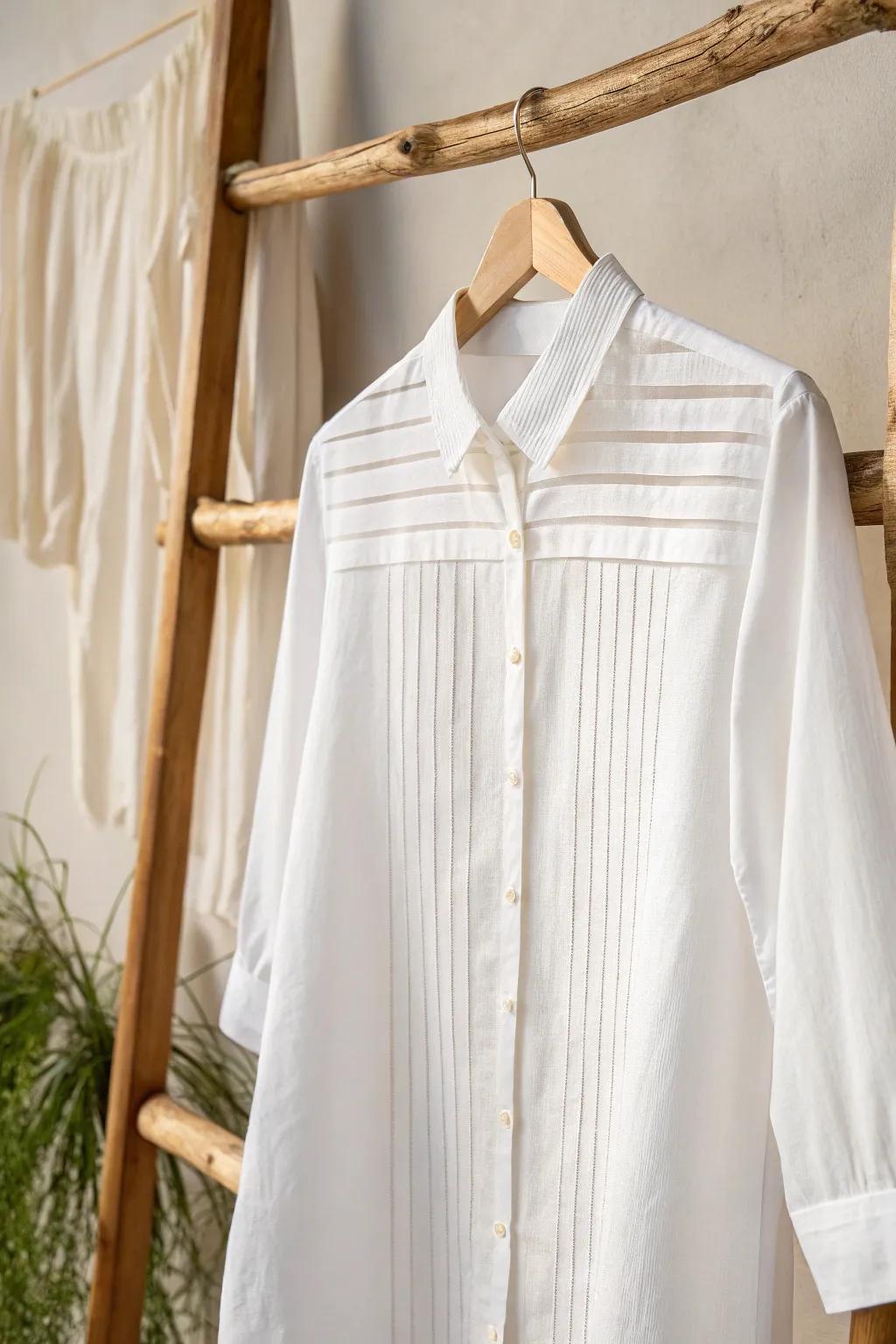 Transform your shirt with simple side slashes for a chic, breathable edge!