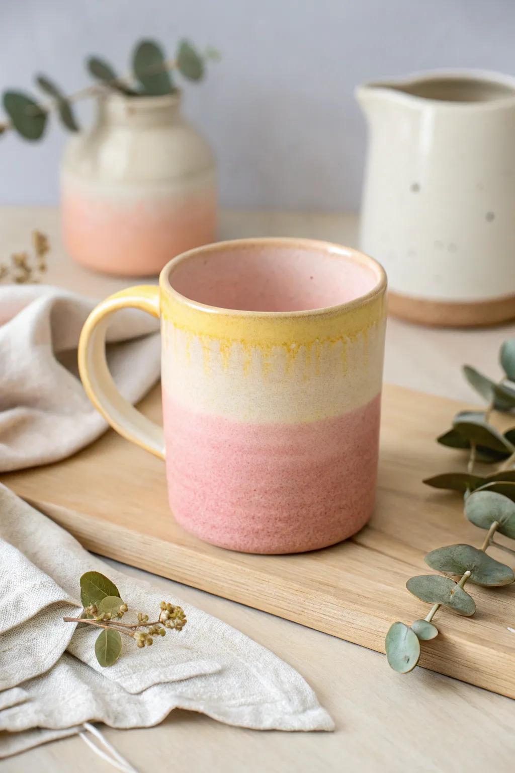Sip the sunrise with this dreamy gradient ombre mug, where every morning feels like a gentle embrace.