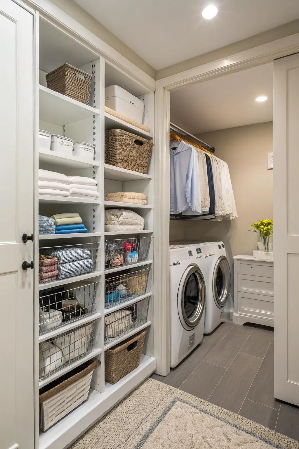 Smart storage makes the most of every corner.