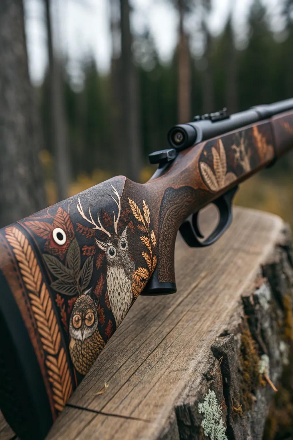 Master the Art of Camouflage with Woodland Creature Designs.
