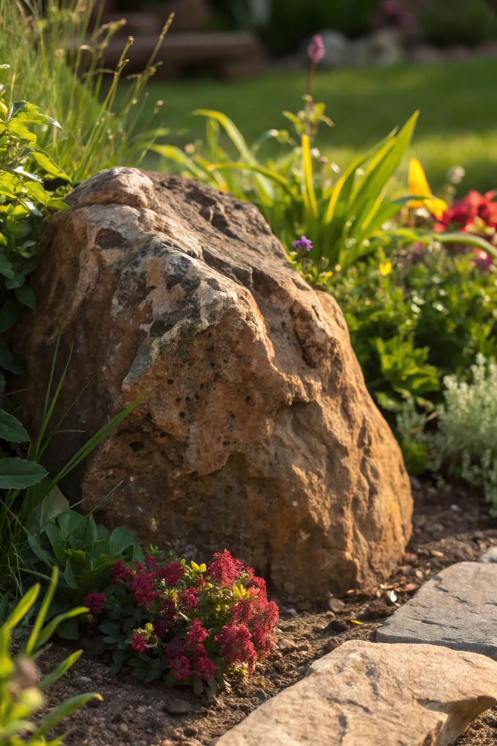 Embrace timeless elegance with boulder borders that blend strength and beauty in your garden.